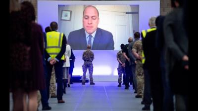 Prince William opening hospital via video link