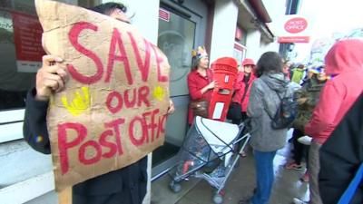 St Leonards post office protest