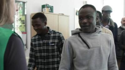 Asylum seekers attend church-run sessions for English lessons