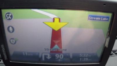 Sat nav screen