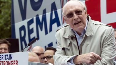 Former Labour Leader Neil Kinnock speaks at a Remain campaign event in London