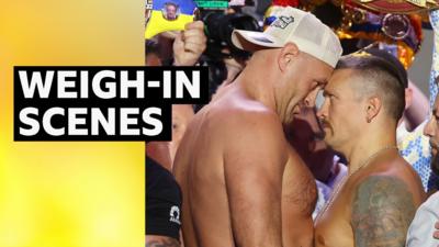 Fury and Usyk go nose to nose in Riyadh