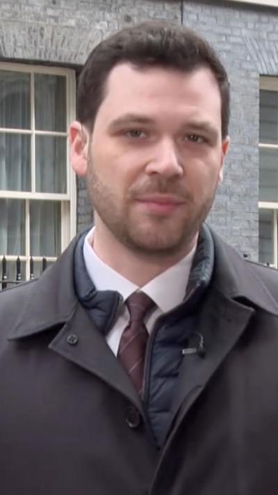 Henry Zeffman outside Downing Street