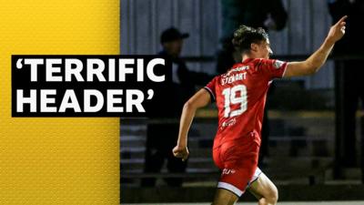 Dunfermline Athletic's Barney Stewart celebrates his goal