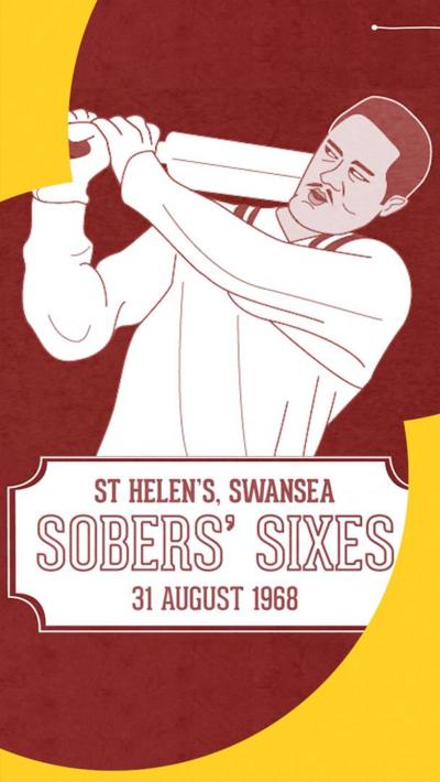 A caricature of Sir Garfield Sobers