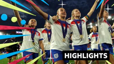 England players celebrate