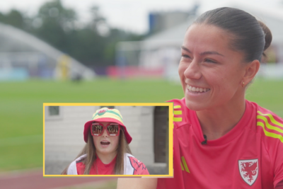 TikTok fan Macy's special message for Wales' Morgan