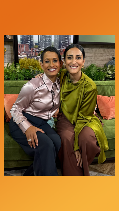 Naga and Punam in the Morning Live studio