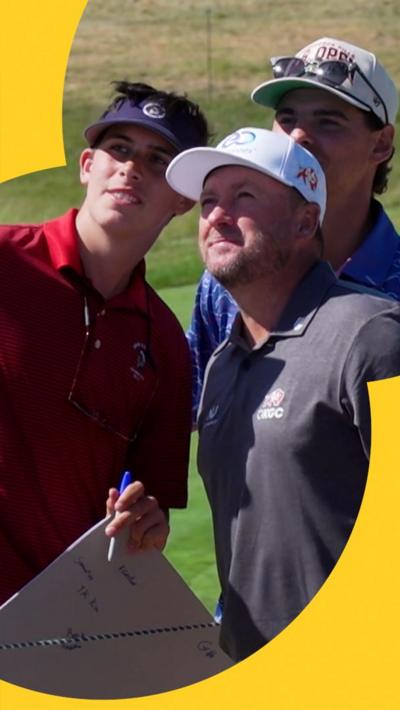 Graeme McDowell with fans