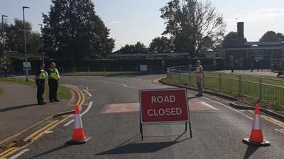 School closure outside a school