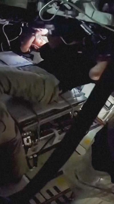 Artemis crew in spaceship