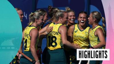 Watch highlights as team GB lose to Australia in women's hockey.