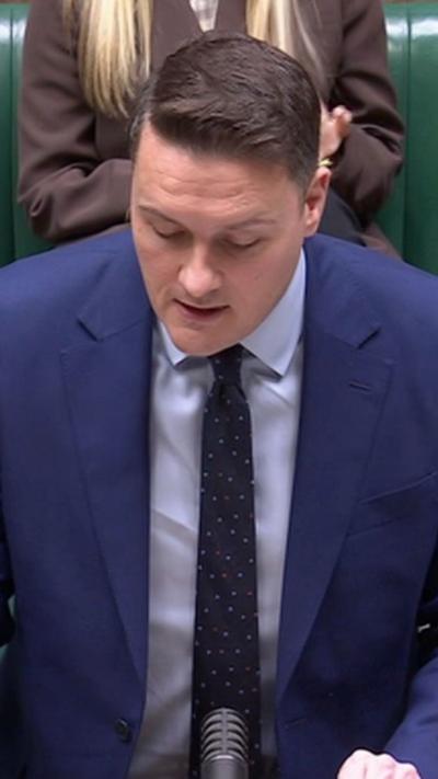 Wes Streeting speaking in the Commons.