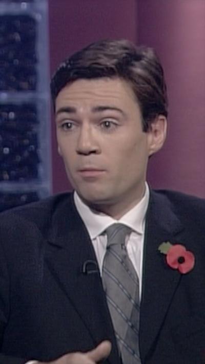 A young Andy Burnham
