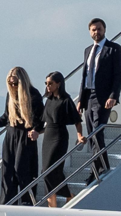 Kirk's widow with JD Vance's wife