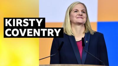 IOC president elect Kirsty Coventry