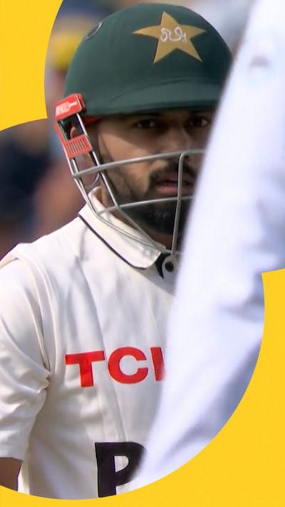 Saud Shakeel after getting out