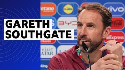 Gareth Southgate at England news conference