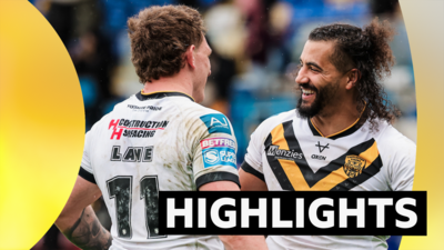 Castleford celebrate victory