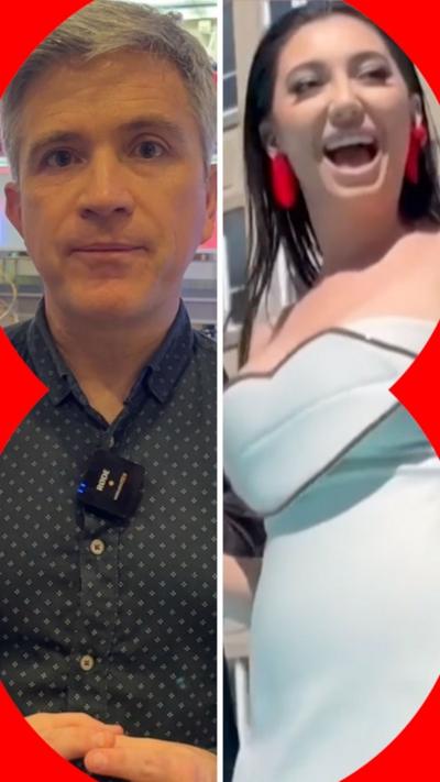 Split image with Mark Savage on the left, Yuval Raphael on the right