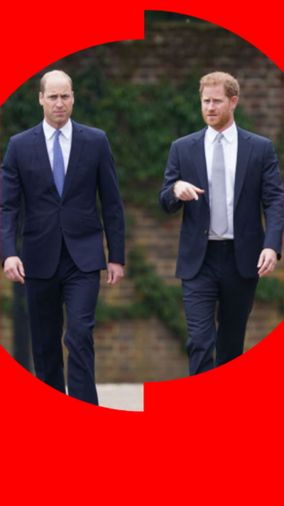 Prince William and Prince Harry walking together