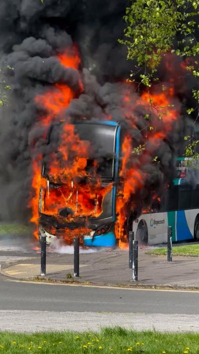 Bus fire