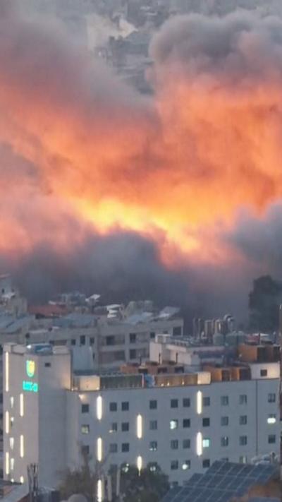 An explosion on Beirut's skyline