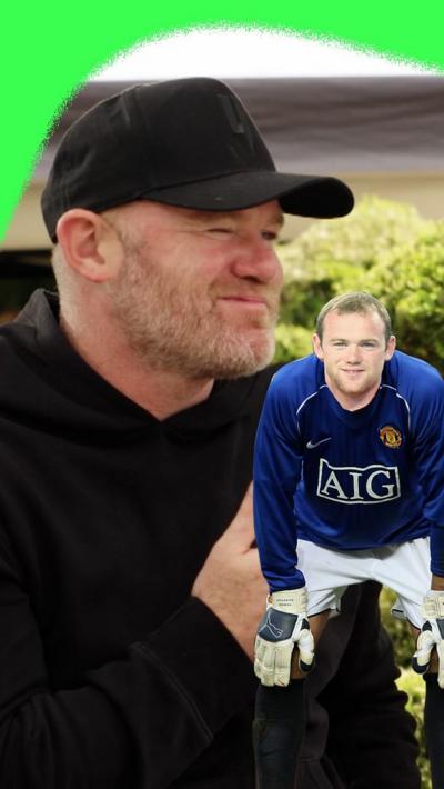 Wayne Rooney as a goalkeeper