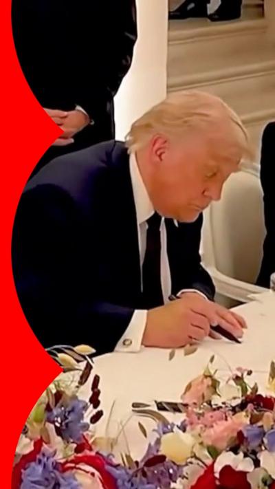 Trump signs deal to end Iran war at Palace of Versailles