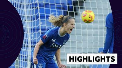  Katja Snoeijs celebrating a goal for Everton