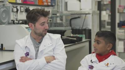 Ricky and Diego find out more about how scientists are looking to cure cancer