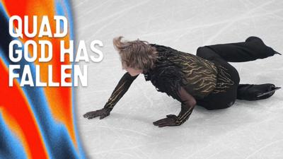 Ilia Malinin crestfallen in men's free skate 