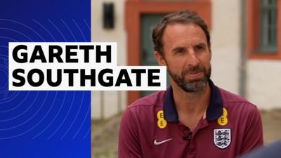 Gareth Southgate speaking in an interview