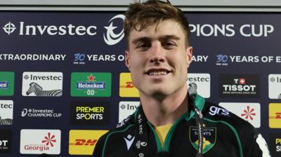Northampton Saints wing Tommy Freeman