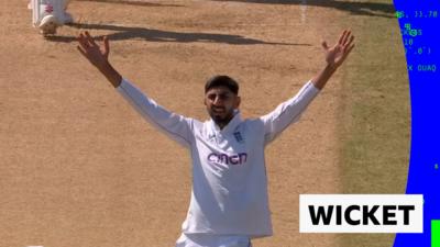 England's Shoaib Bashir 