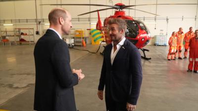 Prince William and David Beckhm