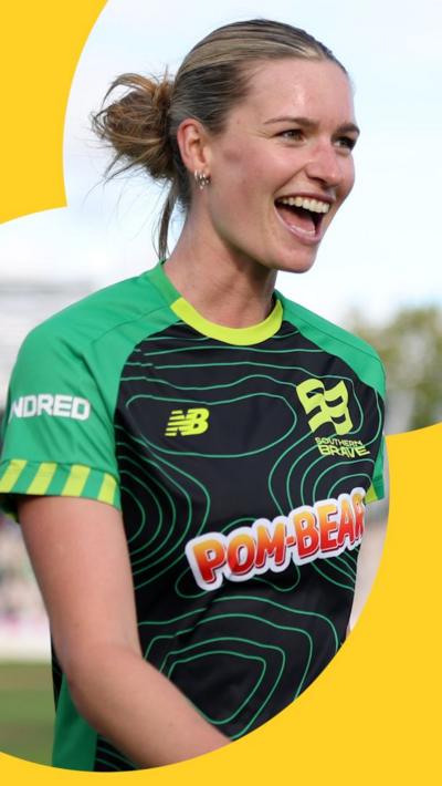 Lauren Bell after taking four wickets