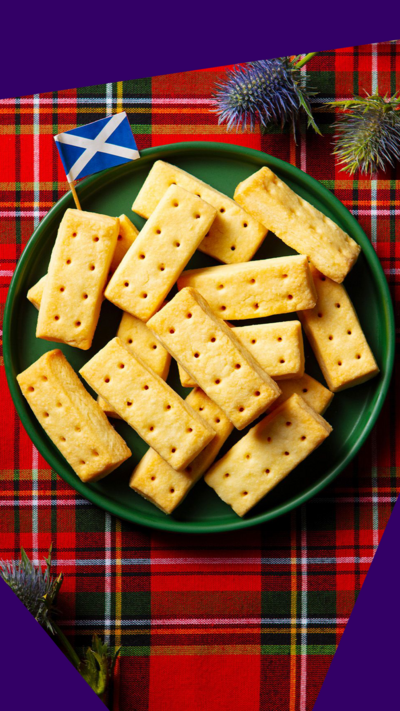 A plate of shortbread