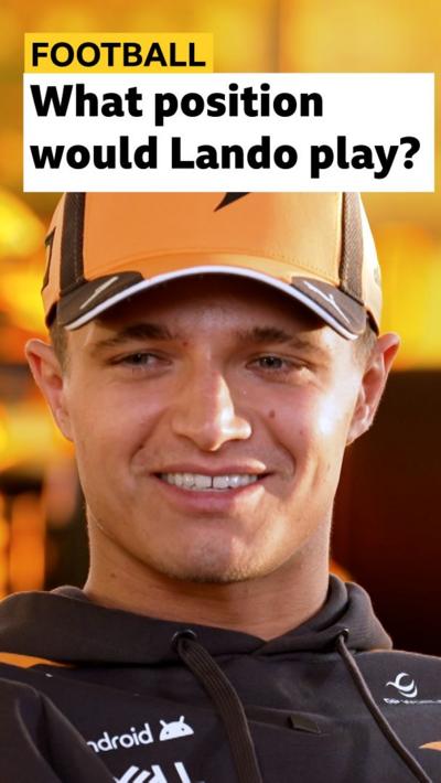 Lando Norris on what football position he would play.