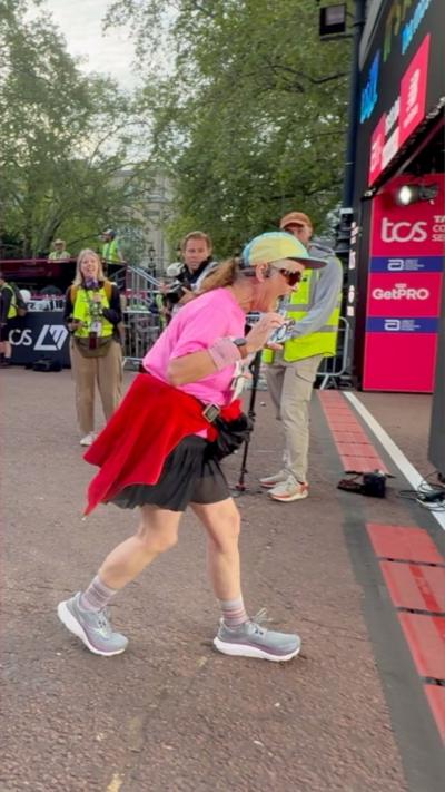 Last finisher crosses the line.