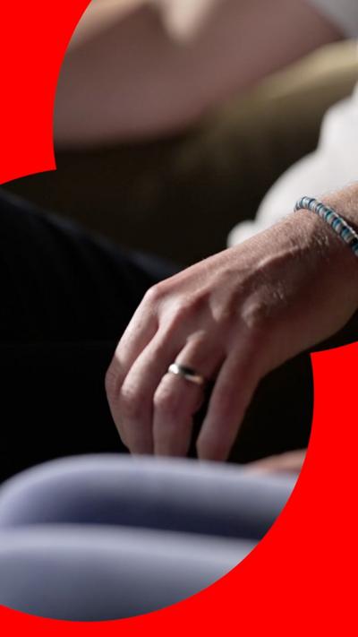 Hand with wedding ring