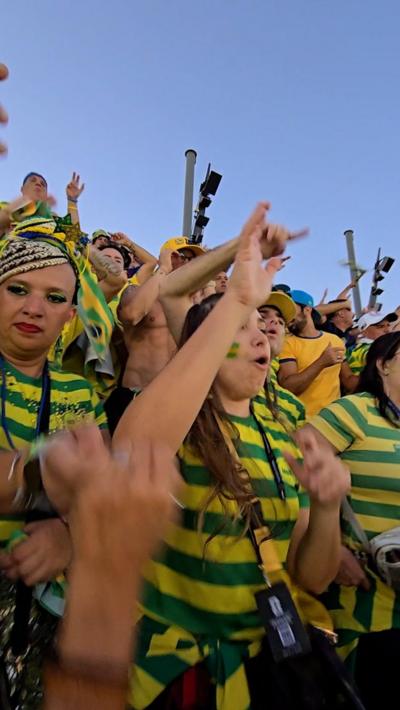 Brazil fans singing