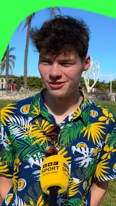 A Scotland supporter in Miami