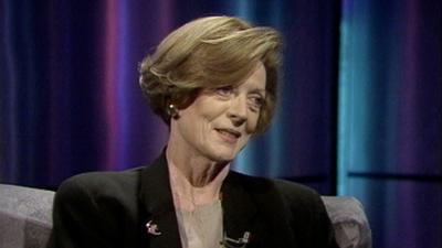 Dame Maggie Smith in studio