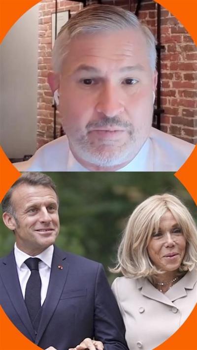 A composite image of Tom Clare and the Macrons