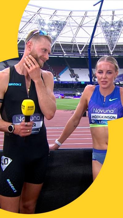 Josh Kerr and Keely Hodgkinson