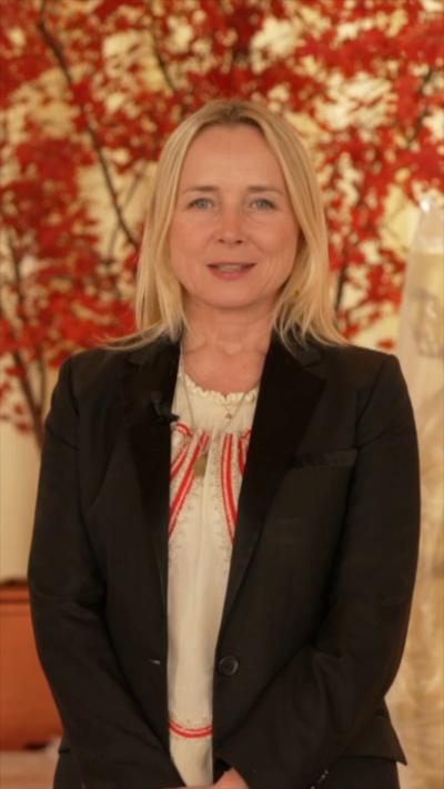 Katie Razzall at the Oscars 