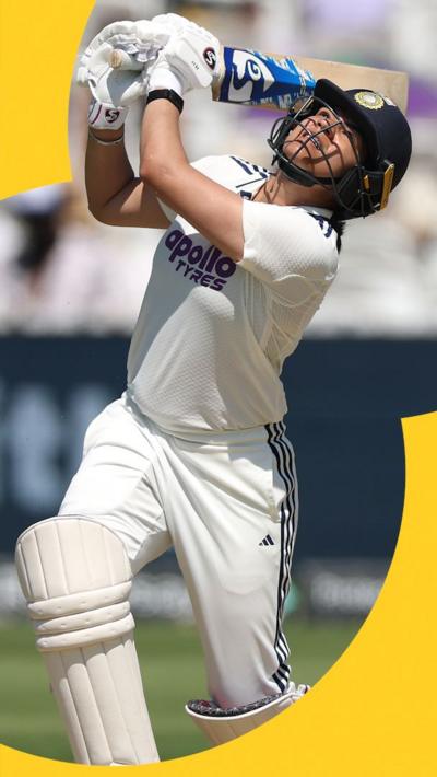 Yastika Bhatia playing a shot