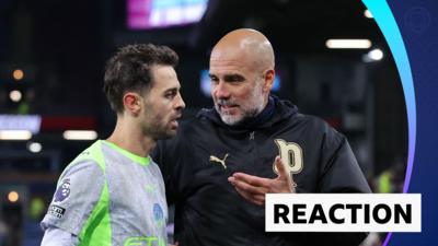 Bernardo Silva and Pep Guardiola
