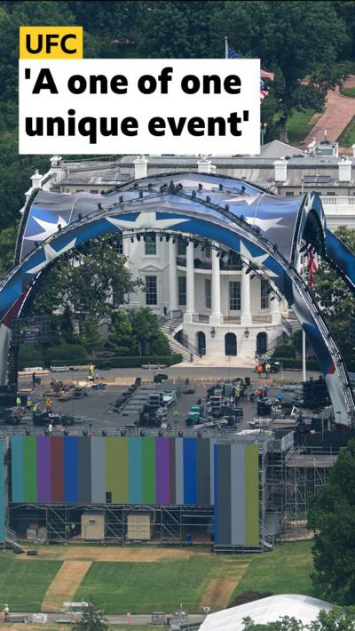 UFC president Dana White tells BBC Sport that the opportunity to host an UFC event at the White House is a 'one of one' opportunity.